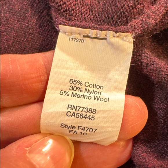 J. Crew Men's Burgundy‎ Crewneck Sweater - Picture 6 of 7